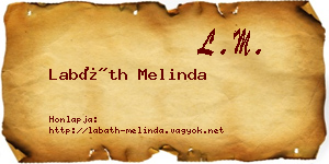 Labáth Melinda névjegykártya