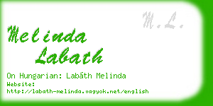 melinda labath business card